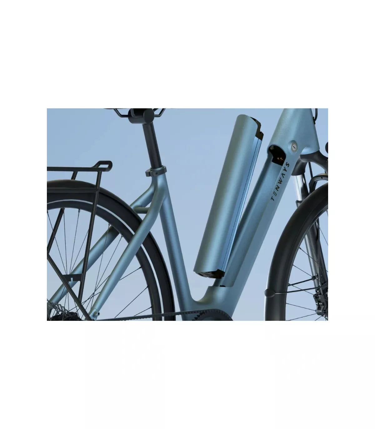Vélo électrique Tenways CGO800S 2025 Bleu Clair