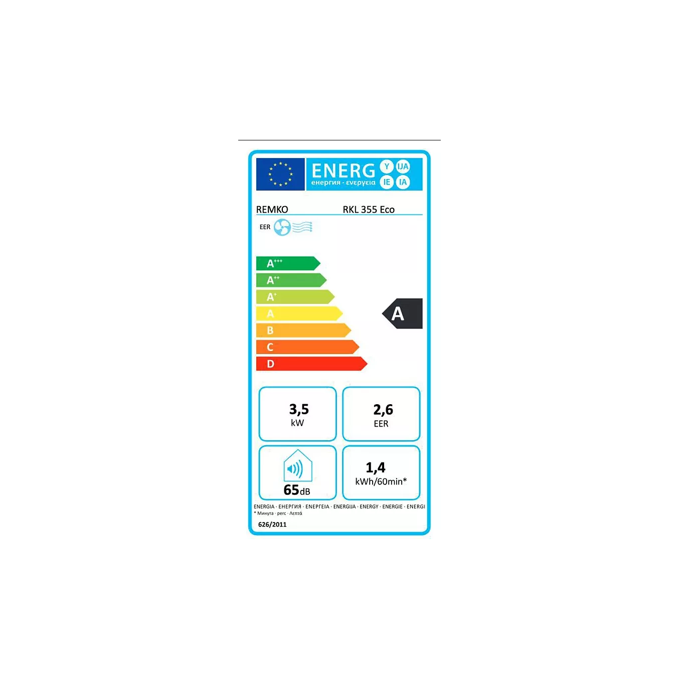 Climatiseur REMKO Climatiseur mobile RKL 355 Eco 3,5kw co