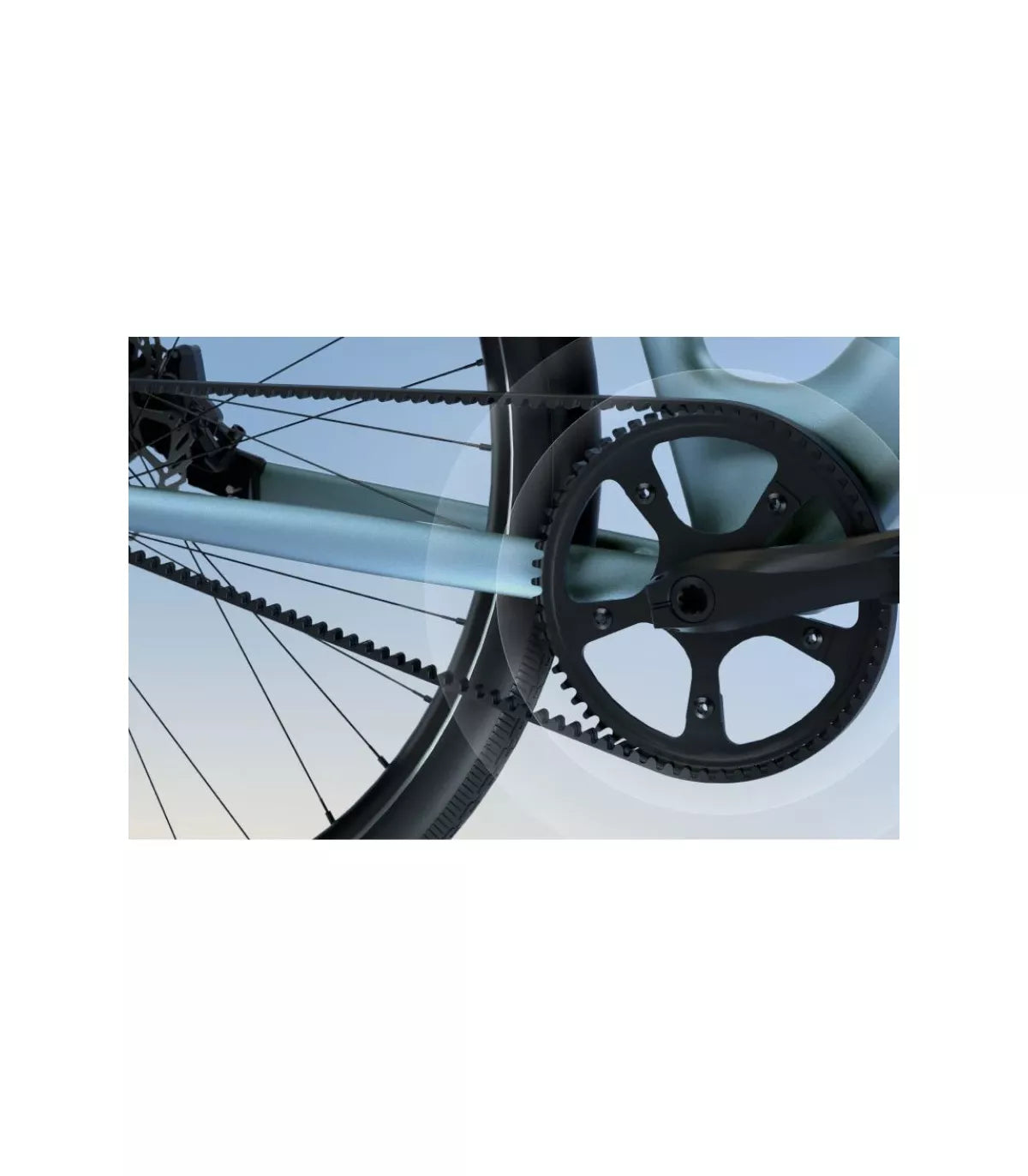 Vélo électrique Tenways CGO800S 2025 Bleu Clair