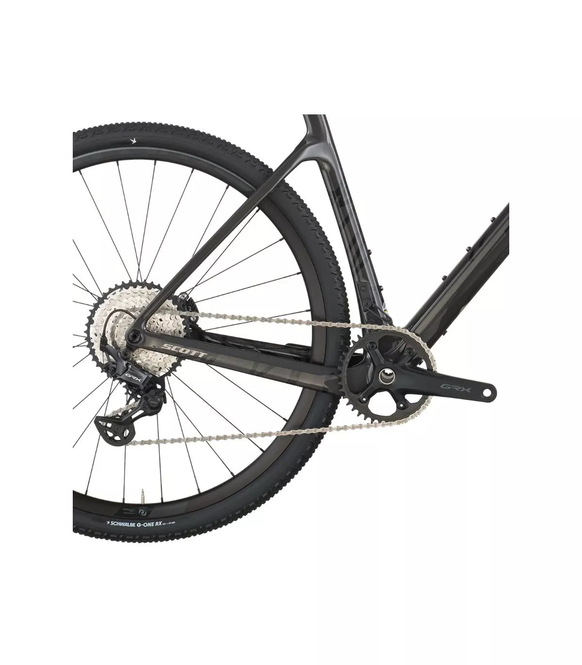 Vélo Gravel Scott Addict Gravel 30 2026 Noir Carbone