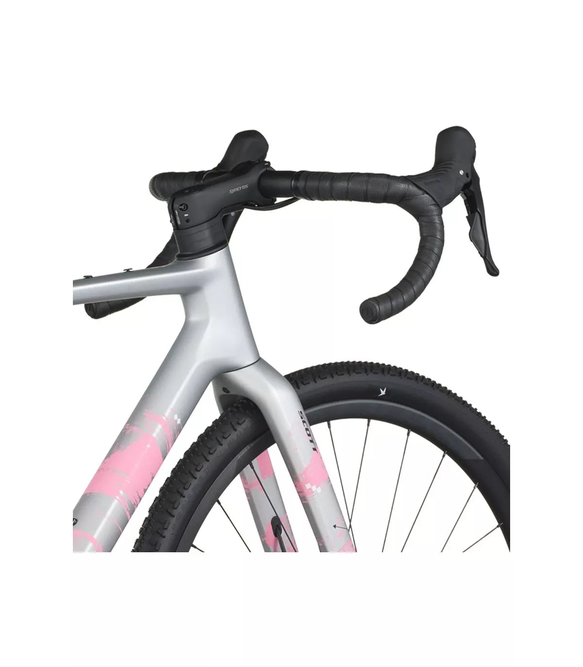 Vélo Gravel Scott Addict Gravel 30 2026 Gris Carbone