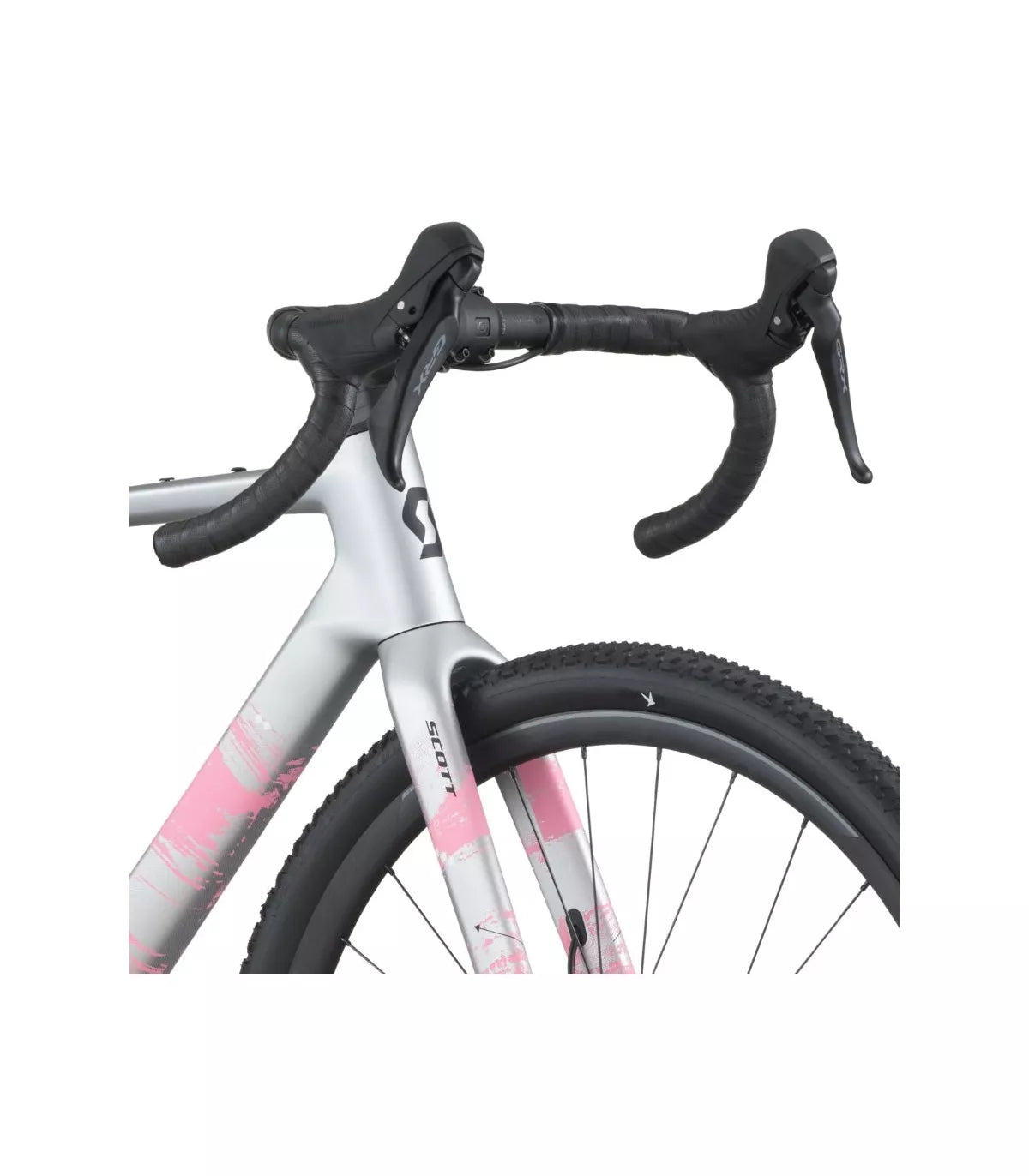 Vélo Gravel Scott Addict Gravel 30 2026 Gris Carbone